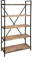 Libreria 5 ripiani in legno 90x180x35 cm