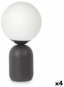 Lampada da tavolo Sfera 40 W Bianco Nero Ceramica 15 x 28,5 x 15 cm (4 Unità)