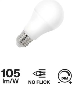 Lampada LED E27 12W A60 105lm/W - Dimmerabile Colore Bianco Caldo 2.700K
