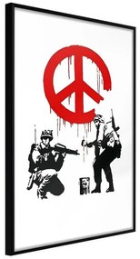 Poster  Banksy: CND Soldiers I  Cornice Quadri Cornice nera, Larghezza x Altezza Home decor 20x30