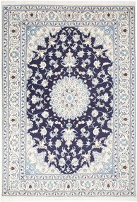 Nain Tappeto 170 x 250 Blu (Iran) Annodato A Mano