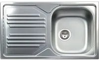 Lavello da incasso in acciaio inox 1 vasca a destra dimensioni 86x50 cm tm861ilpc apell