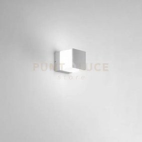 Applique booster silver 1 luce attacco e27 ip54 13x13x16,5cm in met...