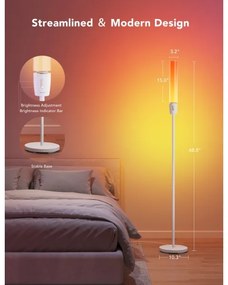 Govee - Lampada da terra dimmerabile a LED CYLINDER SMART RGBICWW 2200-6500K