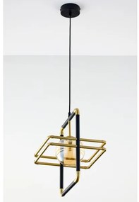 Jupiter 2025 - Lampadario a sospensione con filo FIORI 1xG9/10W/230V nero/oro/beige