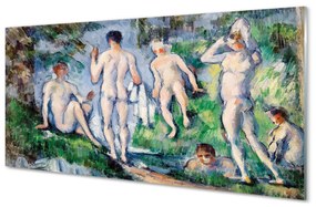 Pannello paraschizzi cucina Bagnante - Paul Cézanne 100x50 cm