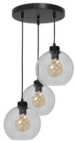 Lampadario su filo SOFIA 3xE27/60W/230V trasparente