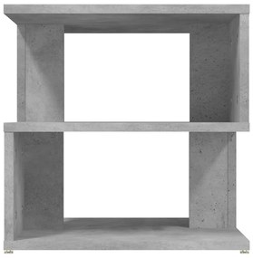 Tavolino Grigio Cemento 40x40x40 cm in Legno Multistrato