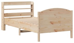 Letto senza materasso 90x190 cm in legno massello di pino