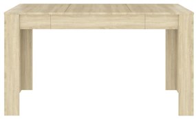 Tavolo da pranzo rovere sonoma 140x74,5x76 cm in truciolato