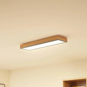 Plafoniera a LED Laviona Lindby, dimmerabile, Legno chiaro, Soggiorno / Sala da pranzo, Legno, Moderno, Plafoniera LED
