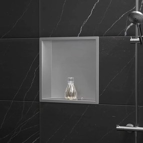 MENSOLA BAGNO 30x30 steel brush