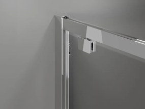 Mexen Exo-BR cabina doccia a battente 90 x 90 cm, trasparente, cromato - 8181-090-090-01-00