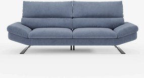 Eclipse Divano dal design moderno 2 e 3 posti con schienali traslanti - piedini alti in elegante microfibra smacchiabile T11