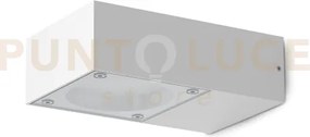 Sirio applique a parete da esterno ip65 1 luce attacco gx53 bianco
