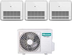 Climatizzatore Condizionatore Hisense Trial Split Console 9+9+9 con 3AMW72U4RFA R-32 Wi-Fi Optional Con Telecomando di Serie 9000+9000+9000 - Novità