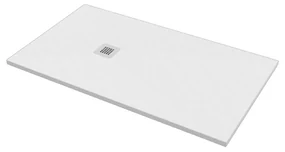 Piatto Doccia 80x140 Effetto Pietra Ercos "Stone" Bianco Opaco