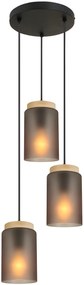 Lampada  APP1811-3CPR Frosted Grey