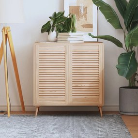 Ante Con Design A Lamelle 2 Pz 69x39,4 Cm İn Legno Di Pino /