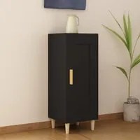 Credenza Nero 34,5x34x90 cm in Legno Multistrato 812412