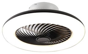Ventilatore da soffitto nero con LED e telecomando - Clima