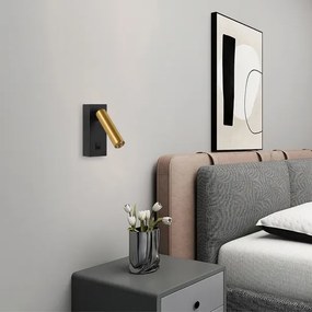 Brilagi - Luce Spot da parete a LED MAYA LED/3W/230V 4000K nero/oro