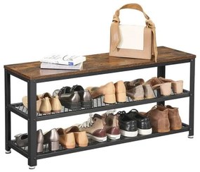 Scarpiera DAVOR marrone/nero