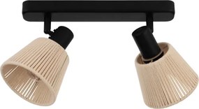 Eglo 44139 - Faretto SEAGARD 2xE14/40W/230V beige/nero