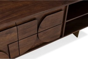 Mobile TV marrone in mango massiccio 145x55x40 cm Trisha – MOME