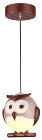 Lampadario per bambini 1xE14/10W/230V gufo