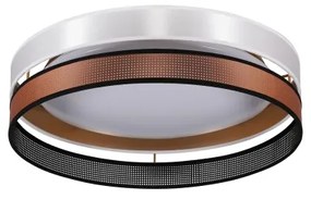 Duolla- Plafoniera LED ROLLER DUO SHINY LED/24W/230V diametro 45 cm bianco/rame