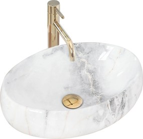 Lavabo da appoggio Rea Linda Granit