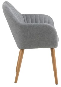 Sedia da pranzo grigio chiaro Emilia - Actona