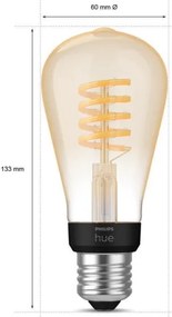 Lampadina LED Dimmerabile Philips Hue WHITE AMBIANCE ST64 E27/7W/230V 2200-4500K