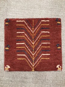Gabbeh Tappeto persiano 40 x 40 Rosso (Iran) Annodato A Mano
