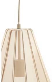 Lampadario beige con paralume in tessuto Itela – Light &amp; Living