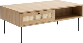 Tavolino in colore naturale 60x110 cm Pensacola - Unique Furniture