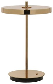 Lampada da tavolo a LED dimmerabile in oro con paralume in metallo (altezza 31 cm) Asteria Move - UMAGE