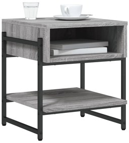 Tavolino da salotto grigio sonoma 40x40x45 cm legno multistrato