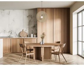 Lampadario in legno su cavo 1xE27/60W/230V Ø 43,5 cm massello/impiallacciato/faggio/legno di hevea