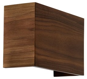 Applique da parete in legno di noce rustica - Otan