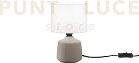 Lume burano in ceramica beige 1 luce attacco e14 misura totale d14x...