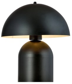 Lampada Da Tavolo Nordica Danu 1 Luce In Acciaio Nero