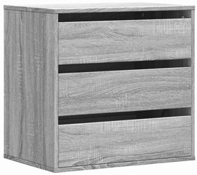 Cassettiera angolare grigio sonoma 60x41x58cm legno multistrato