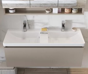 Mobile bagno 120cm con lavabo incasso a doppia vasca SP-120 - KAMALU