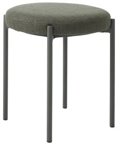 Sgabello color kaki in metallo impilabile Pelican – Unique Furniture