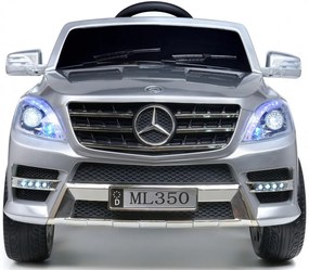 Auto elettrica per bambini Mercedes-Benz ML350 argento metallizzato