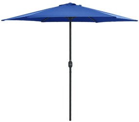 Ombrellone Da Giardino Con Palo İn Alluminio 270x246 Cm Azzurro /