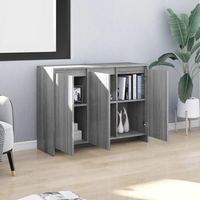 Credenza grigio sonoma 102x33x75 cm in truciolato