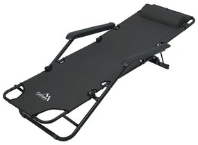 Sedia pieghevole regolabile antracite